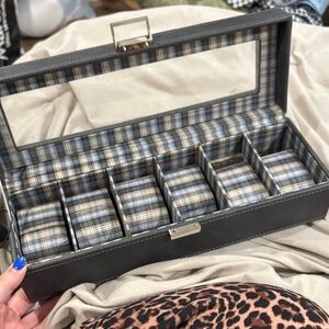 Elegant Gray Watch Box